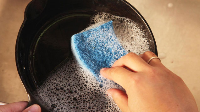 Go Ahead And Use Soap To Clean Your Cast Iron Pan