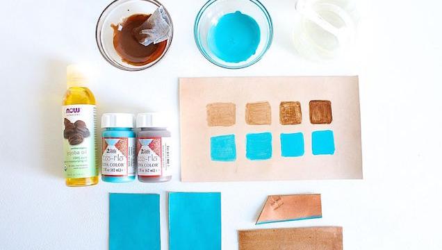 A Simple Way To Dye Leather For DIY Projects