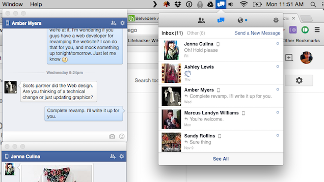 Current Seamlessly Integrates Facebook With Your Mac Desktop