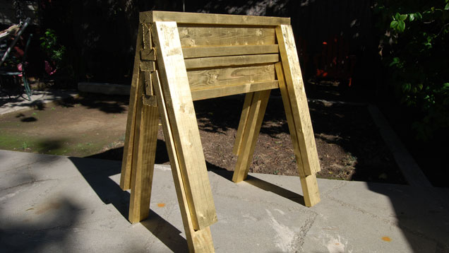 Build Stackable Sawhorses From Scrap Lumber In Under 10 Minutes
