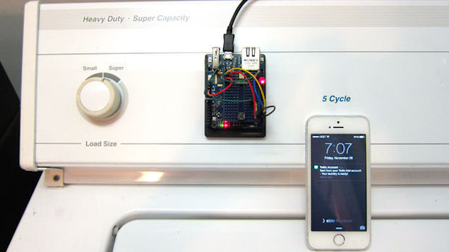 This Arduino Alert System Sends You A Text When The Laundry Is Done