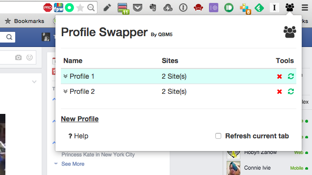 Profile Swapper Makes Logging Onto Different Web Accounts Easy