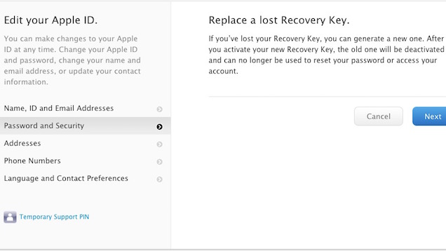 Replace A Lost Apple ID Recovery Key Before You’re Locked Out