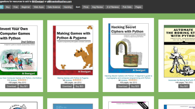 Invent With Python Is  a Treasure Trove Of Ebooks For Aspiring Coders