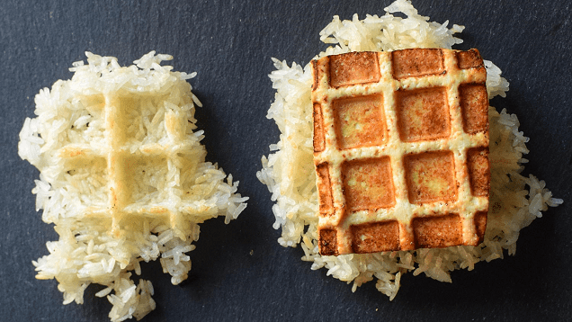 Make Perfectly Crispy Tofu With A Waffle Iron