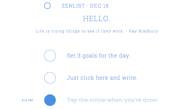 Zenlist Is A Simple Web-Based To-Do List That Helps You Prioritise