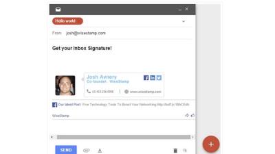 WiseStamp Adds Email Signatures To Inbox By Gmail