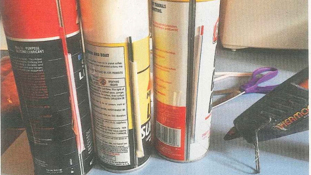 Keep Air Straws Attached To Compressed Air Cans With A Drinking Straw