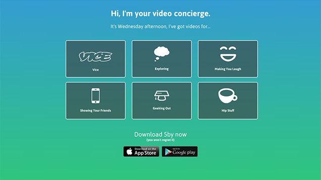 5by Serves Up Videos Based On Your Mood