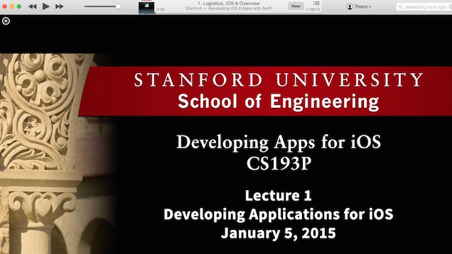 Stanford’s Developing iOS 8 Apps With Swift Course Is Now Available