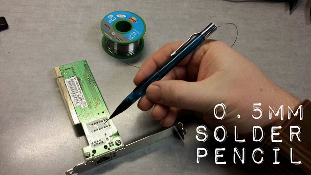 Turn A Mechanical Pencil Into A Precision Solder Dispenser