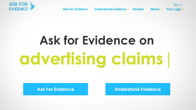 ‘Ask For Evidence’ Helps You Challenge Bogus Health Claims
