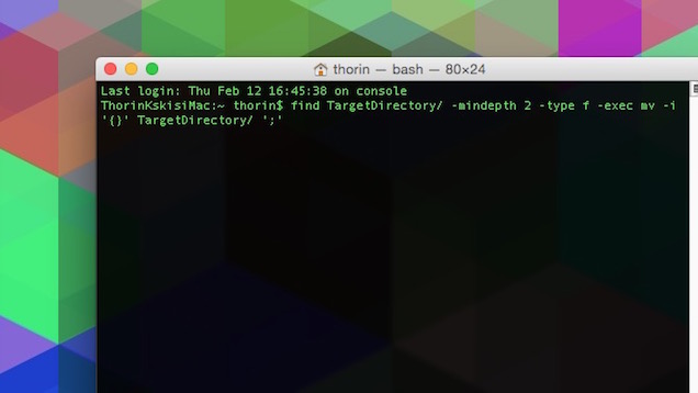 Instantly Flatten A Directory In OS X With A Terminal Command