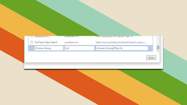 Quickly Search Just Chrome Bookmarks Or History With Custom Searches