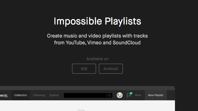 Playmoss Creates Playlists From YouTube, Vimeo And SoundCloud
