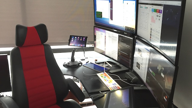 The Startup Manager’s Quadruple Display Workspace