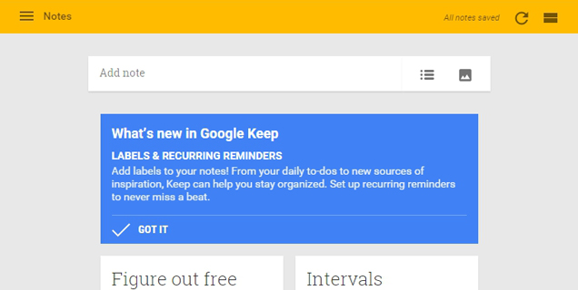 Google Keep Adds Labels And Recurring Reminders
