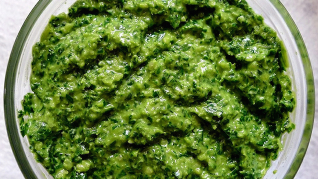 Make The Most Of Leafy Greens By Using The Stems In Pesto