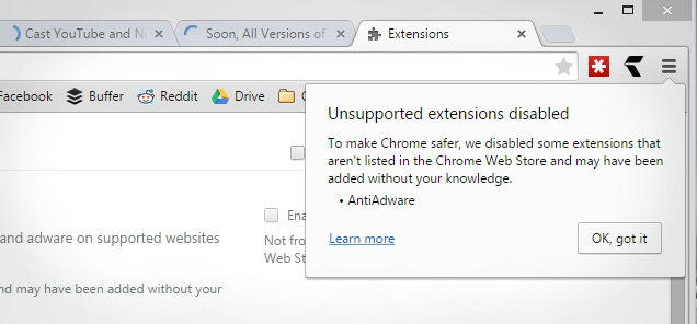 All Versions Of Chrome Will Soon Block Extensions Not From The Web Store