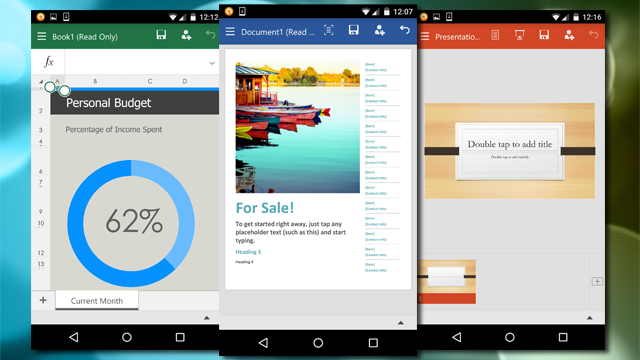 Microsoft Office For Android Now Available To All