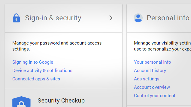 Google’s New My Account Page Makes Managing Your Account Easier