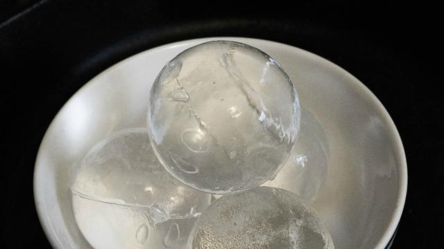 Make Crystal Clear Ice Orbs With An Insulated Coffee Mug