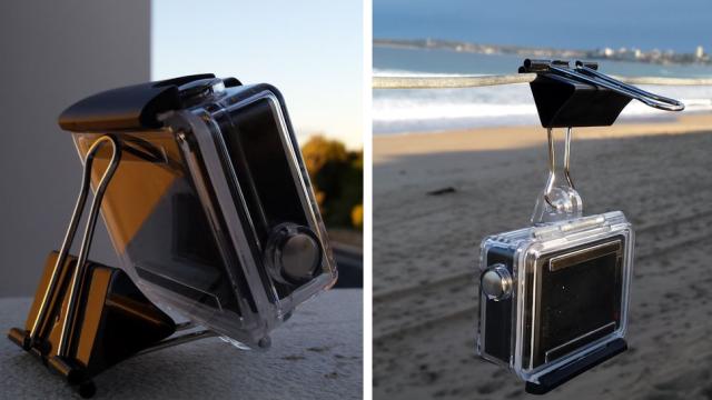 Turn A Bulldog Clip Into A GoPro Stand Or Mount