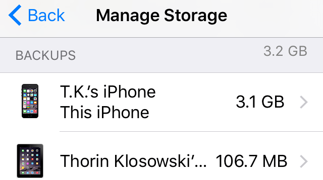 Delete Old iPhone iCloud Backups To Free Up Space