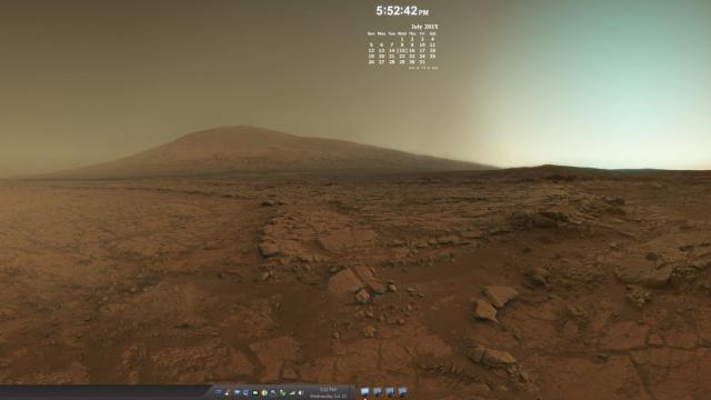 The Martian Dual-Monitor Desktop