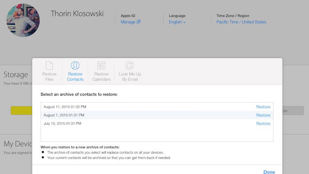 You Can Now Recover Contacts, Calendars, And Reminders From iCloud