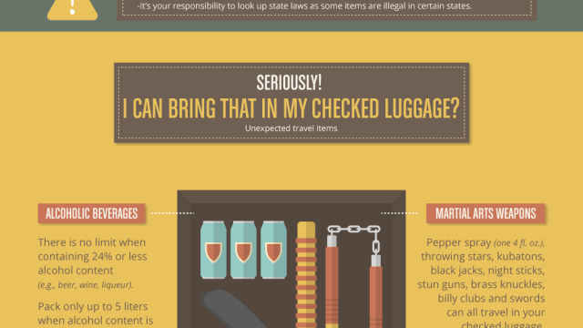 This Chart Shows The Surprising Things You Can Take On An Aeroplane
