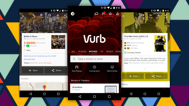 Vurb Searches Dozens Of Services, Saves Info About Movies, Events And More