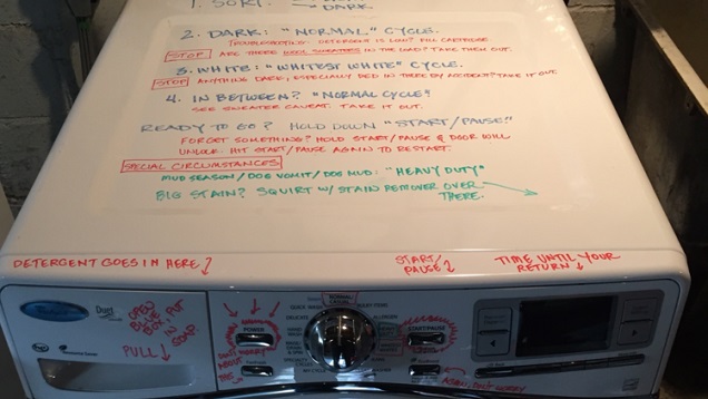 Teach Kids To Do Their Laundry With Dry Erase Marker Instructions