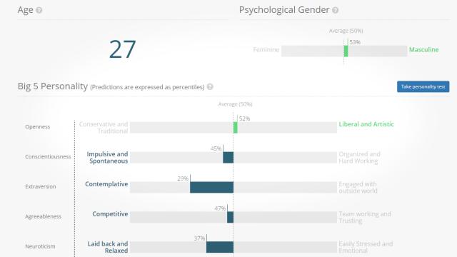 Research Tool Demonstrates How Your Facebook Likes Reveal Your Personality