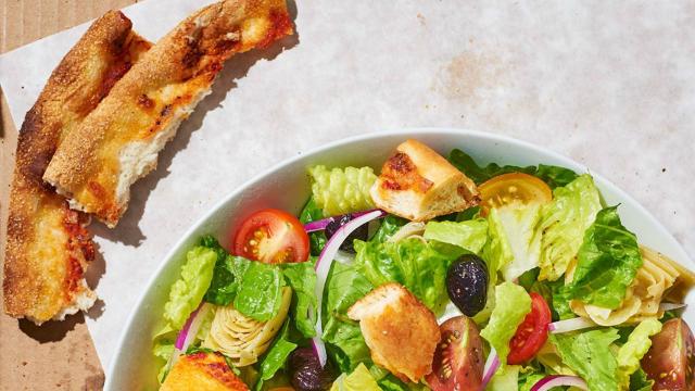 Make Croutons From Leftover Pizza For The Best Salad Ever