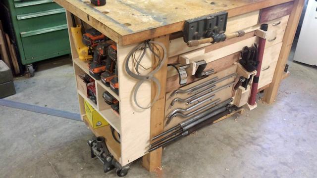 Build A Completely Modular Workbench Storage System With French Cleats