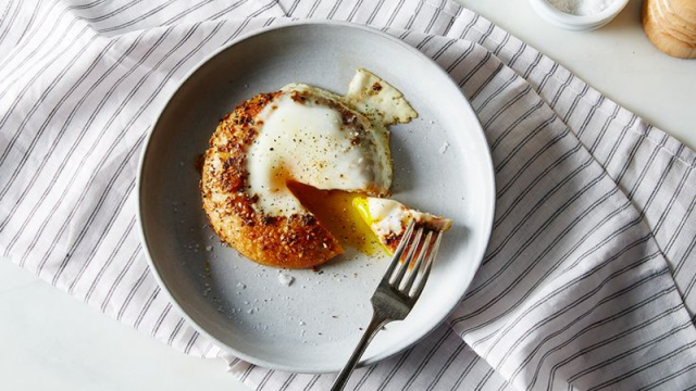Make A Bagel Egg-in-a-Hole For An Upgraded Breakfast For Two