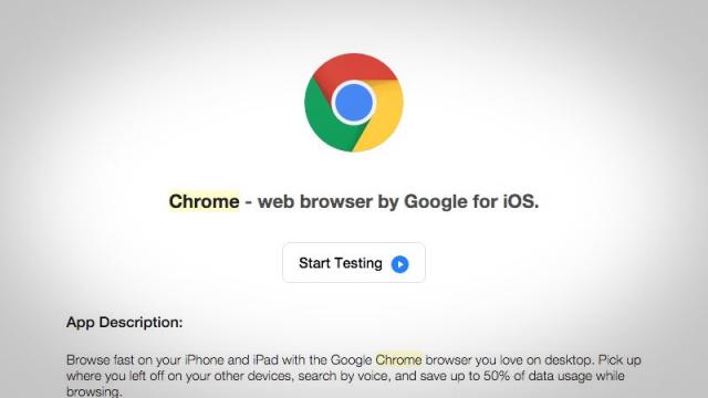 Sign Up For The Chrome Beta On iOS