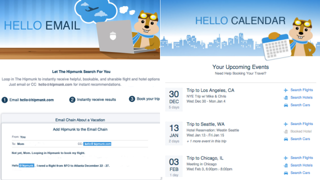 Hello Hipmunk Is A Virtual Travel Assistant, Connects To Your Calendar And Email