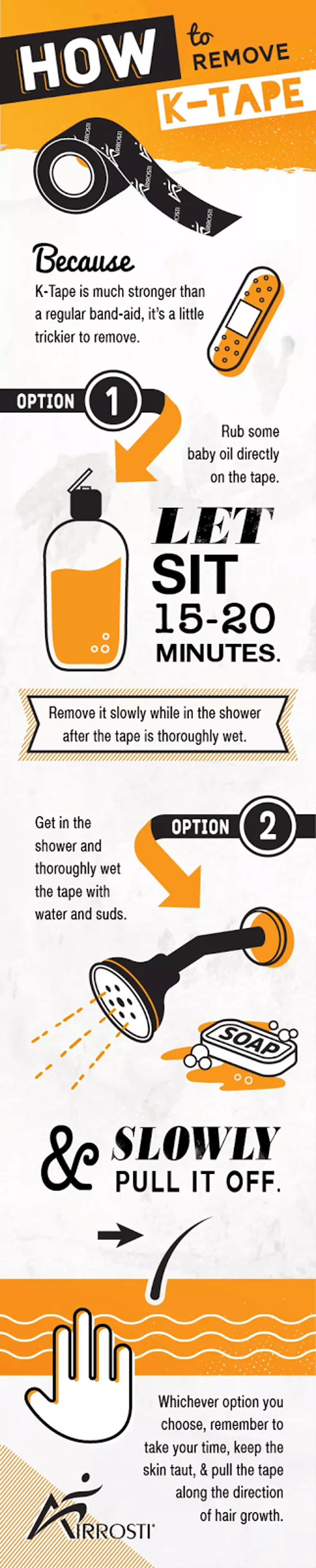 Remove Kinesio Tape Painlessly In The Shower