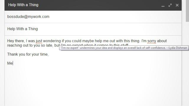 Just Not Sorry For Gmail Helps You Write More Confident Emails