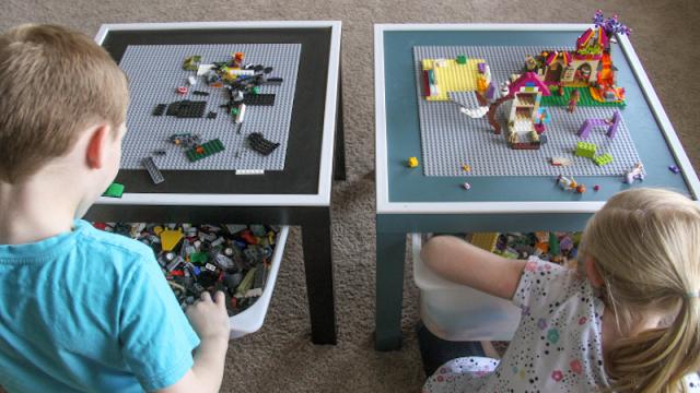 This DIY LEGO Table Keeps The Kids Entertained And Their Bricks Organised