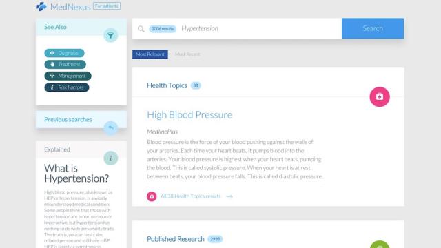 MedNexus Is A Medical Search Engine With Actually Useful, Evidence-Based Sources
