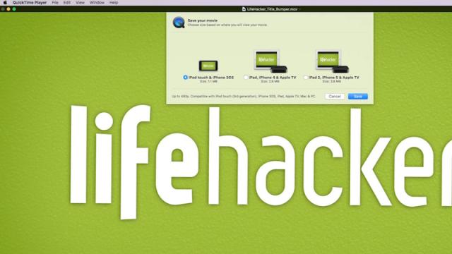 Use QuickTime As A Built-In, Simple Video Conversion Tool