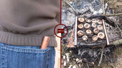 Make Your Own Pocket Grill For Camping Or Backpacking