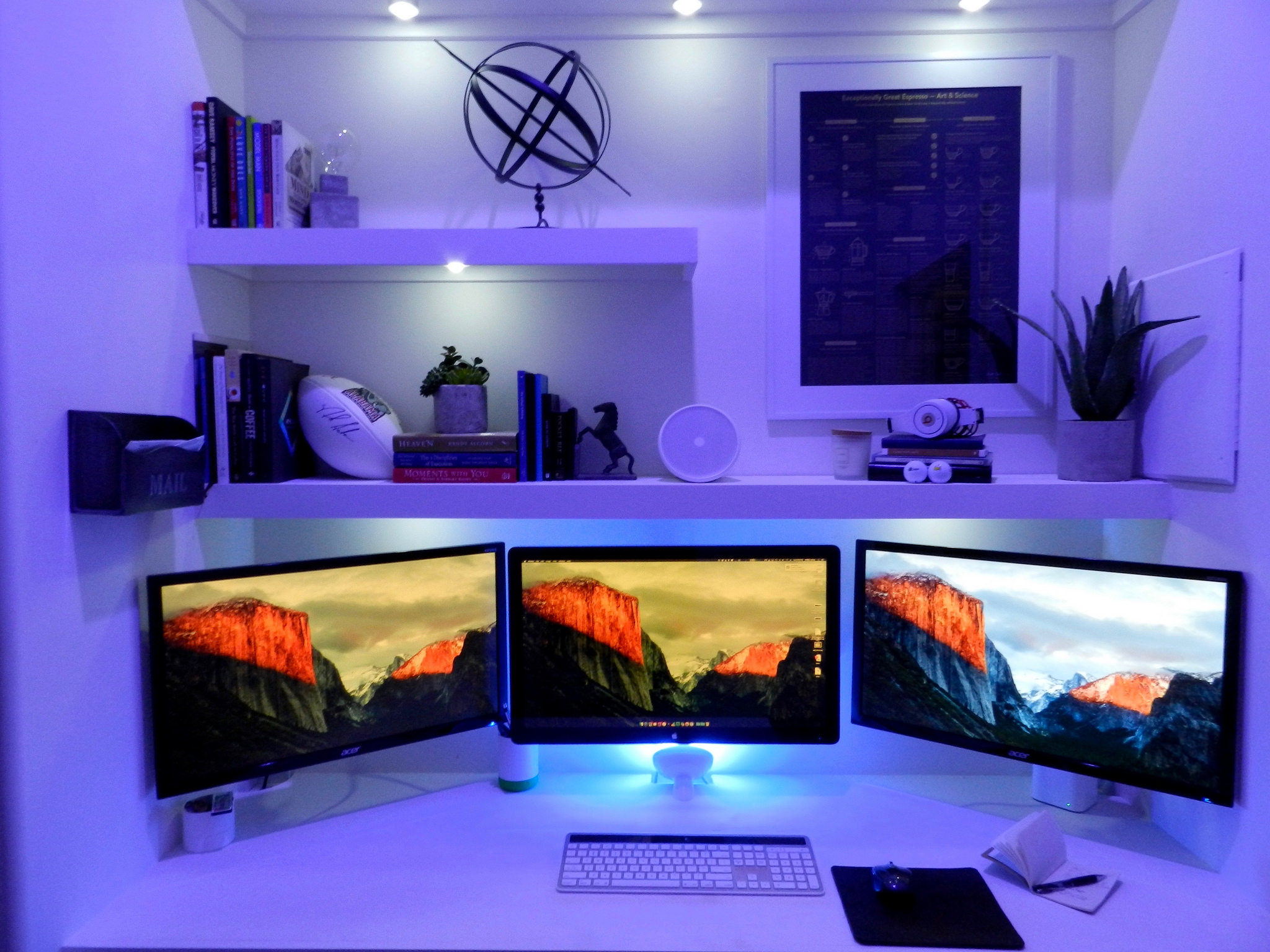 The All-White Vertical Workspace