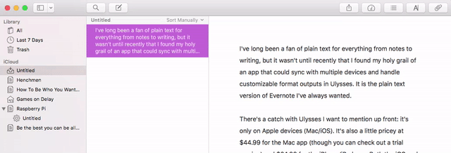 Ulysses Is The Plain Text, Evernote-Style Writing App I’ve Always Wanted