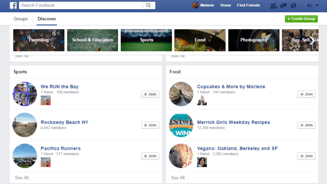 Find New Facebook Groups To Join With The Discover Tool