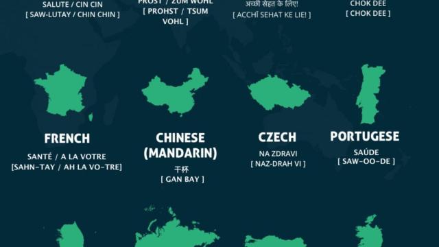 How To Toast In 20 Different Languages [Infographic]