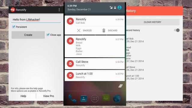 ReNotify Creates Undismissable Notes In Android Notifications